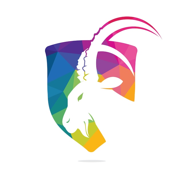 Diseño de plantilla de logotipo de cabra simple