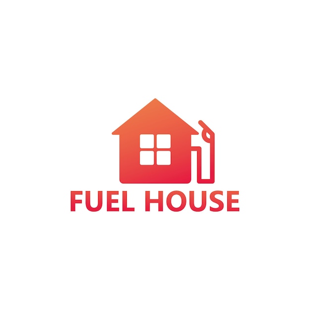 Diseño de plantilla de logotipo de casa de combustible