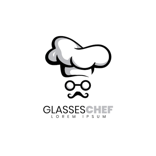 Diseño de plantilla de logotipo de chef