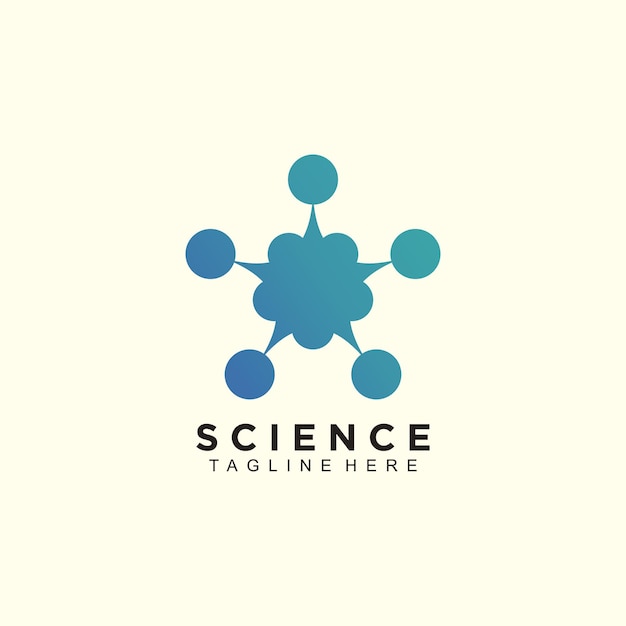 Diseño de plantilla de logotipo de ciencia