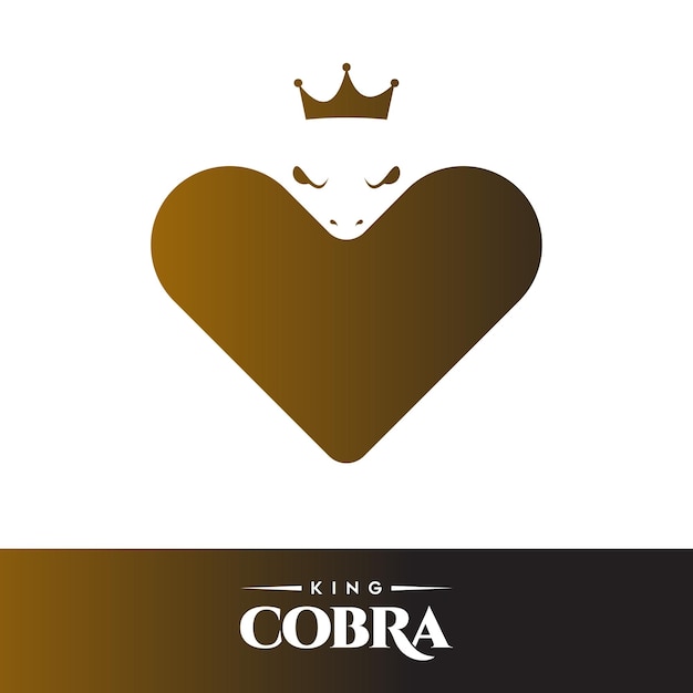 diseño de plantilla de logotipo de cobra real. ilustración vectorial