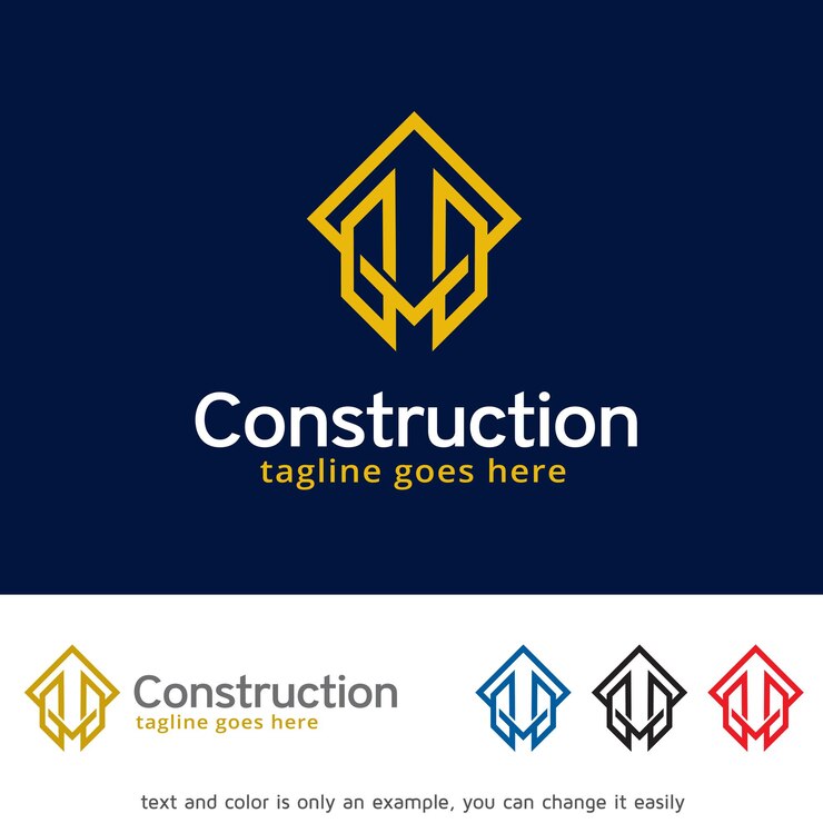 Vector diseño de plantilla de logotipo de construcción abstracto