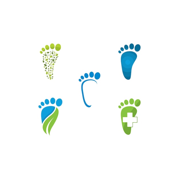 Diseño de plantilla de logotipo de cuidado de pies