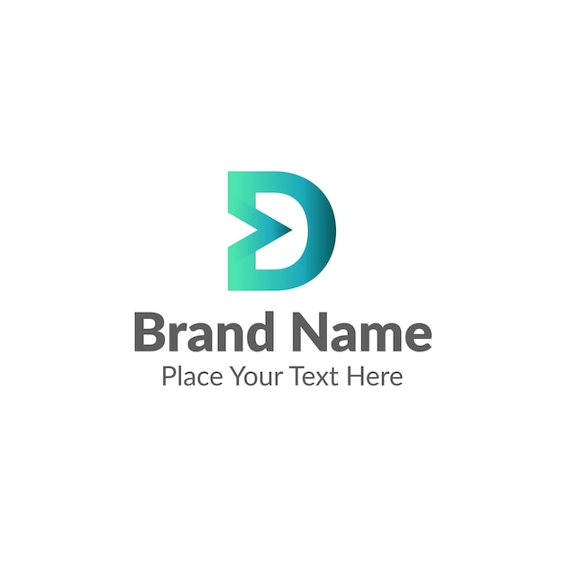 Diseño de plantilla de logotipo D