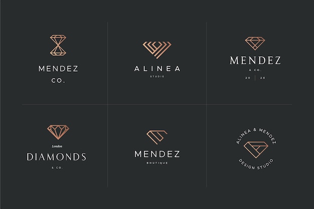 Vector diseño de plantilla de logotipo de diamante