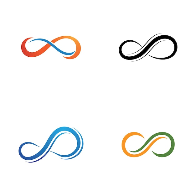 Diseño de plantilla de logotipo de diseño infinito