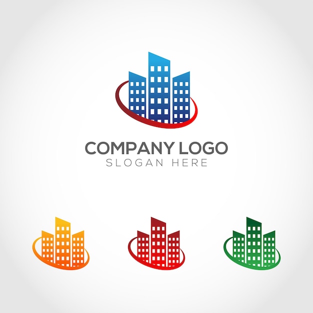 Diseño de plantilla de logotipo de empresa vector gratuito