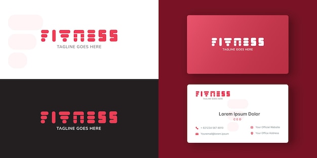 Diseño de plantilla de logotipo de gimnasio de fitness