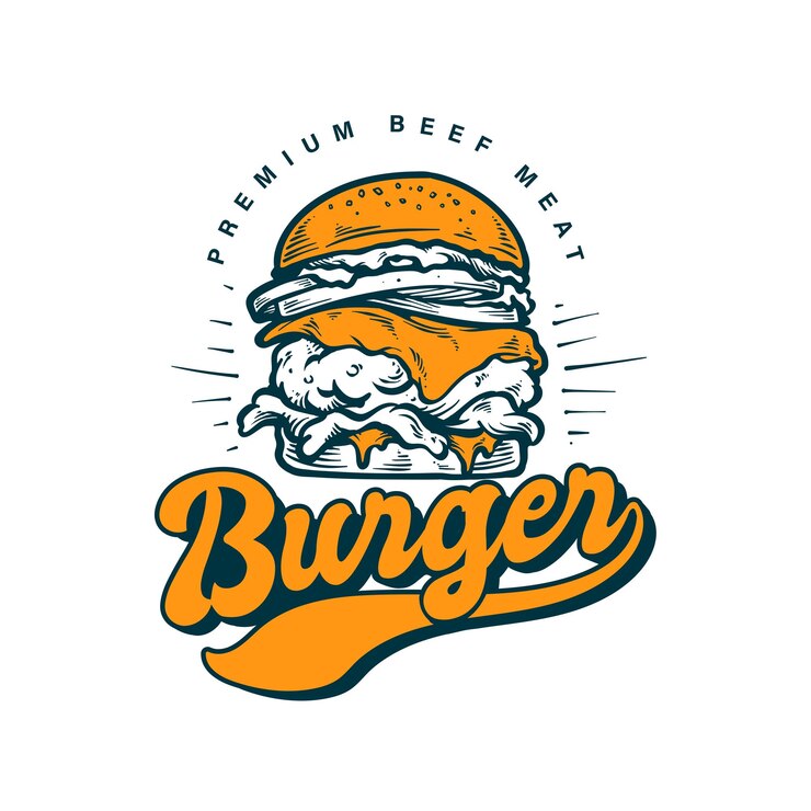 diseño de plantilla de logotipo de hamburguesa