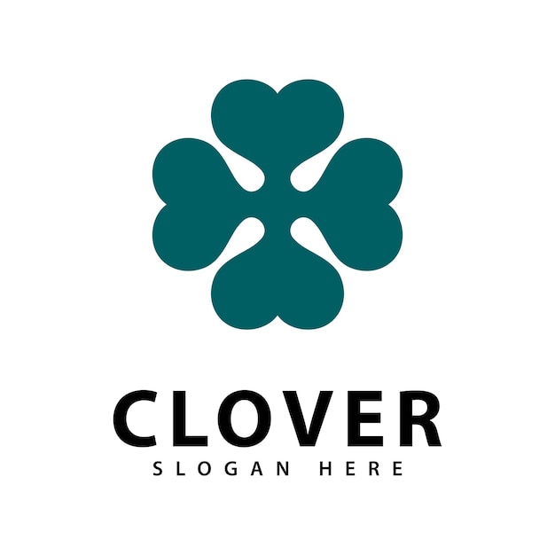 Diseño de plantilla de logotipo de hoja de trébol