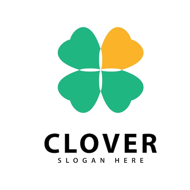 Diseño de plantilla de logotipo de hoja de trébol