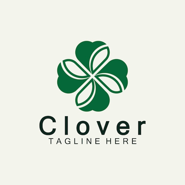 Diseño de plantilla de logotipo de hoja de trébol