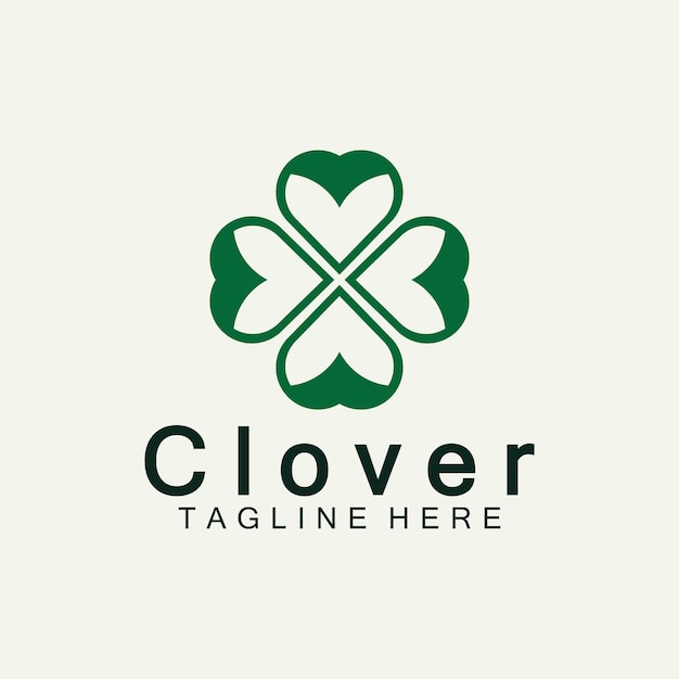 Diseño de plantilla de logotipo de hoja de trébol