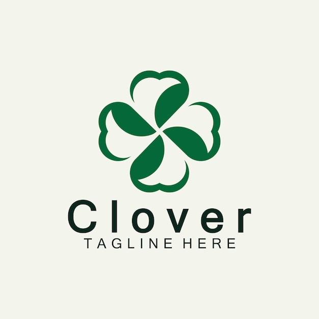 Diseño de plantilla de logotipo de hoja de trébol
