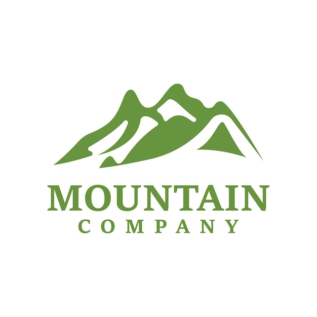Diseño de plantilla de logotipo de icono de montaña