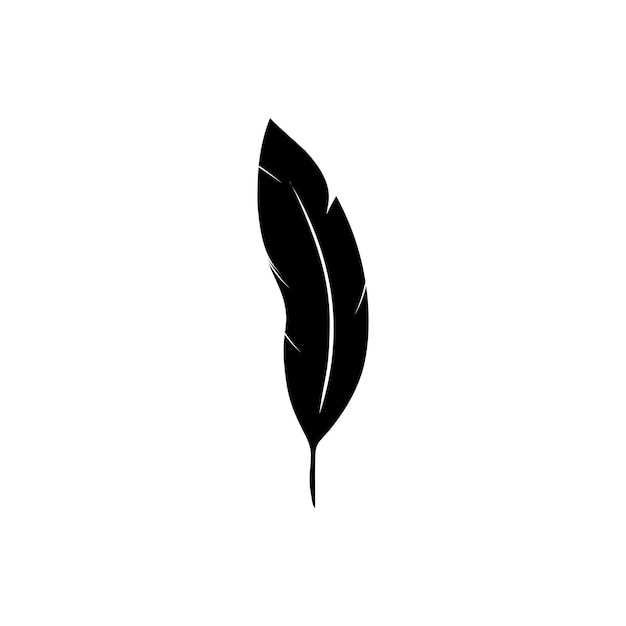 Diseño de plantilla de logotipo de icono de pluma