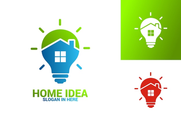 Diseño de plantilla de logotipo de idea de hogar