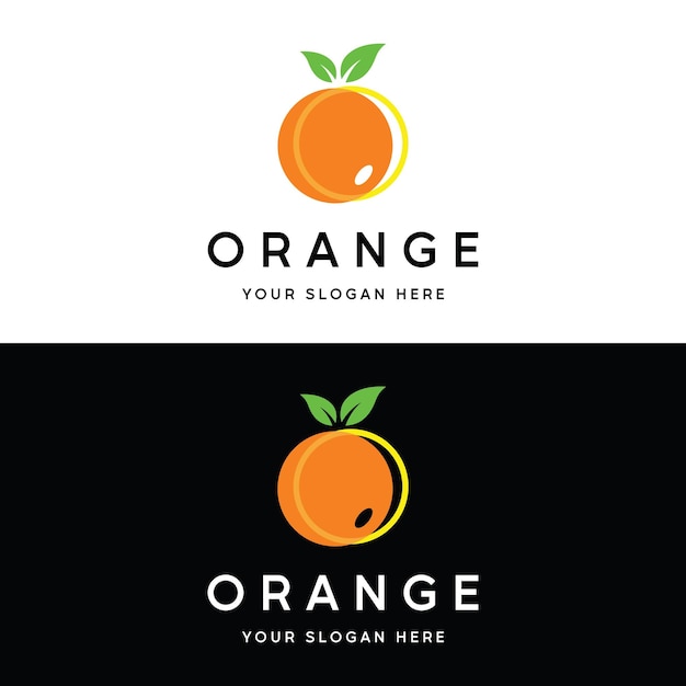 Diseño de plantilla de logotipo de jugo de naranja Logotipo para tienda de jugo y naranja de negocios