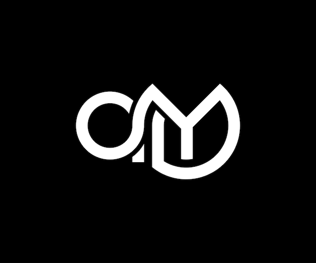 diseño de plantilla de logotipo de la letra inicial ay