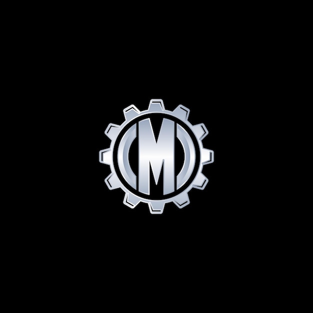 Diseño de la plantilla del logotipo de la letra M