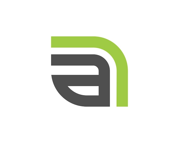 Diseño de plantilla de logotipo de letra mínima a hoja