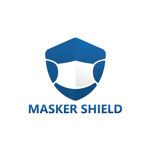 Diseño de plantilla de logotipo Masker Shield