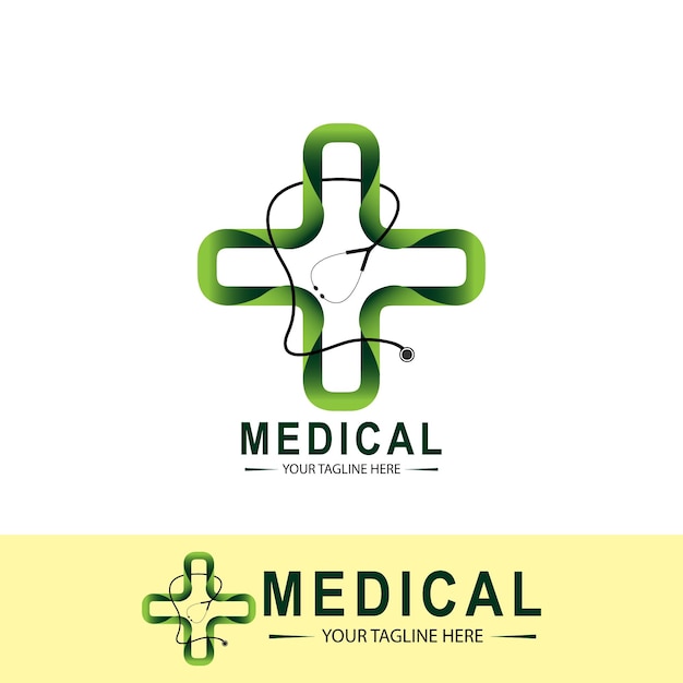 Vector diseño de plantilla de logotipo médico