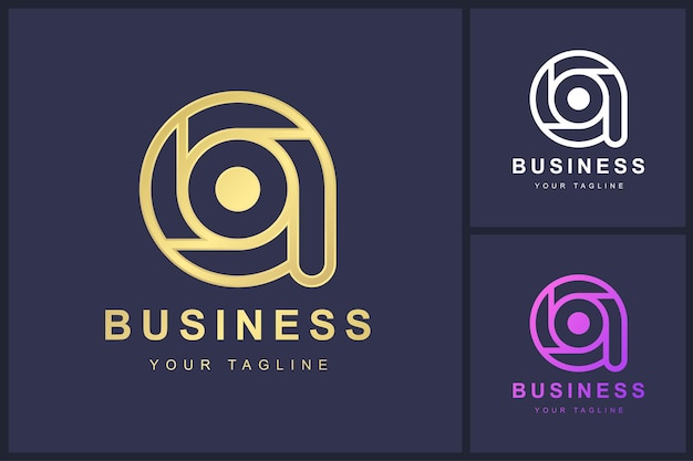 Diseño de plantilla de logotipo minimalista letra A