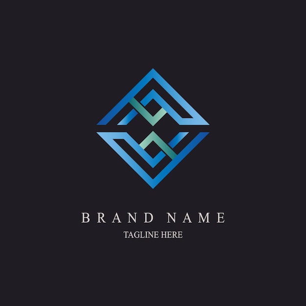 diseño de plantilla de logotipo de monograma moderno para marca o empresa y otros