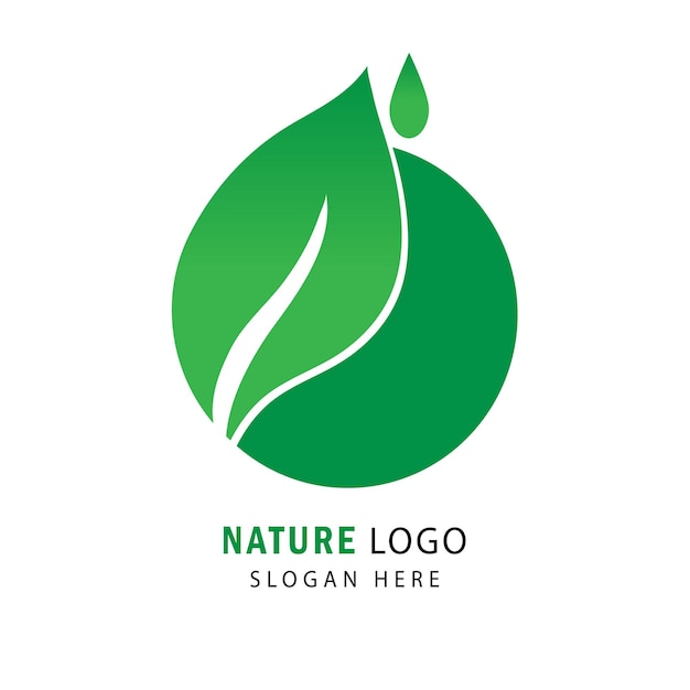 Diseño de plantilla de logotipo de naturaleza