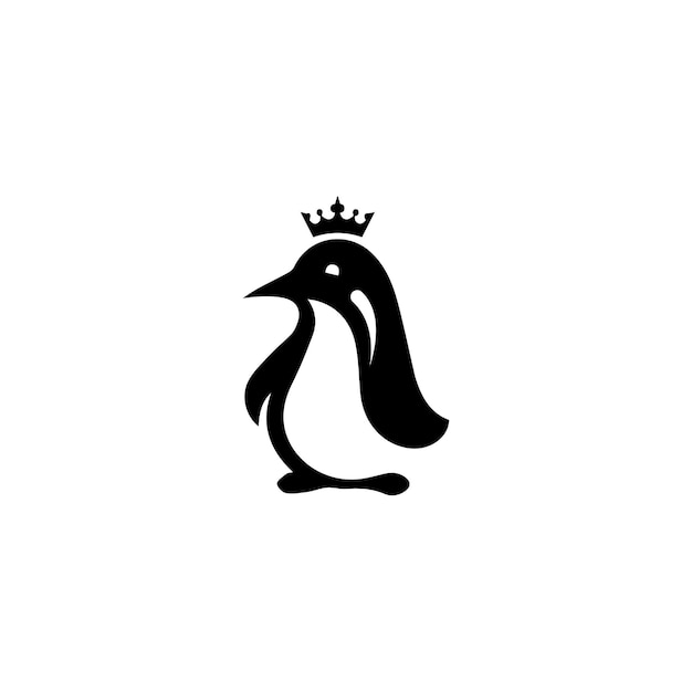 Diseño de plantilla de logotipo de pingüino