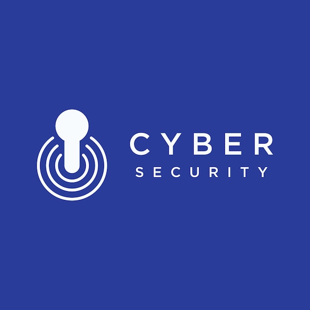 Diseño de plantilla de logotipo de seguridad cibernética digital de tecnología creativa con escudo moderno y concepto de protección clave logotipo para tecnología y negocios digitales