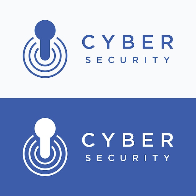 Diseño de plantilla de logotipo de seguridad cibernética digital de tecnología creativa con escudo moderno y concepto de protección clave Logotipo para tecnología y negocios digitales