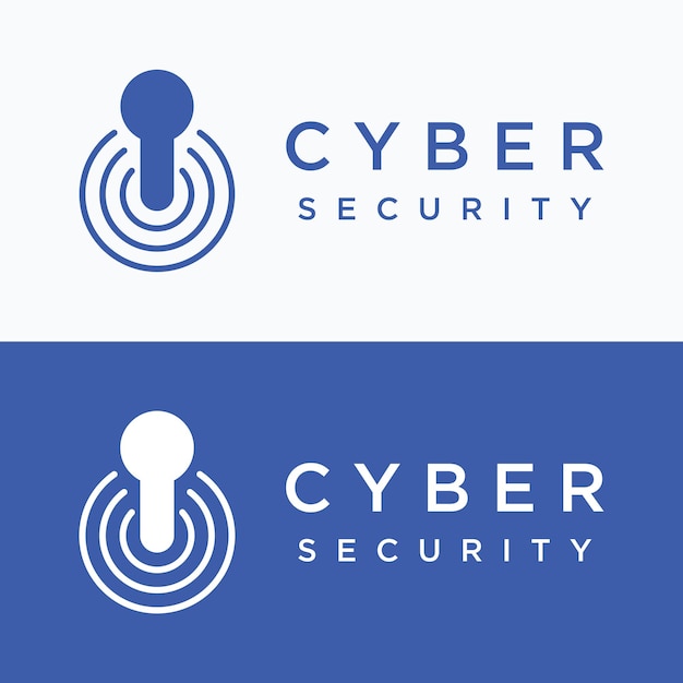 Diseño de plantilla de logotipo de seguridad cibernética digital de tecnología creativa con escudo moderno y concepto de protección clave logotipo para tecnología y negocios digitales