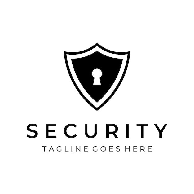 Diseño de plantilla de logotipo de seguridad cibernética digital de tecnología creativa con escudo moderno y concepto de protección clave Logotipo para tecnología y negocios digitales