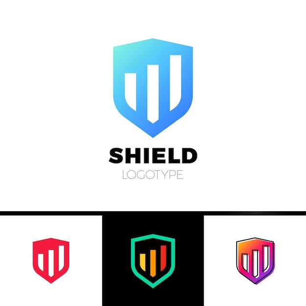 Diseño de plantilla de logotipo seguro de rate shield