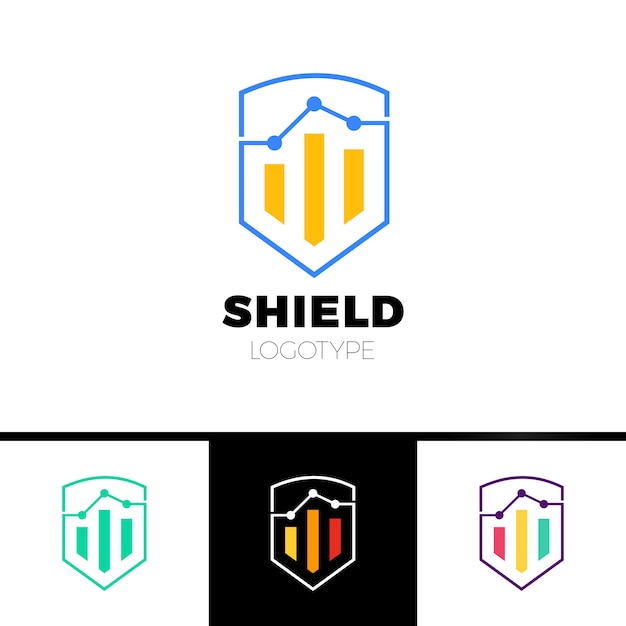 Diseño de plantilla de logotipo seguro de Rate Shield