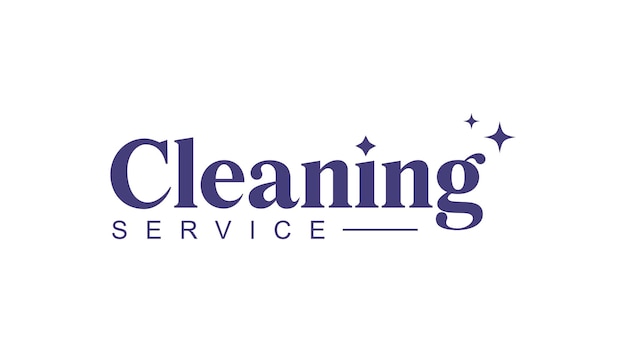 Diseño de la plantilla del logotipo del servicio de limpieza
