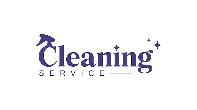 Diseño de la plantilla del logotipo del servicio de limpieza