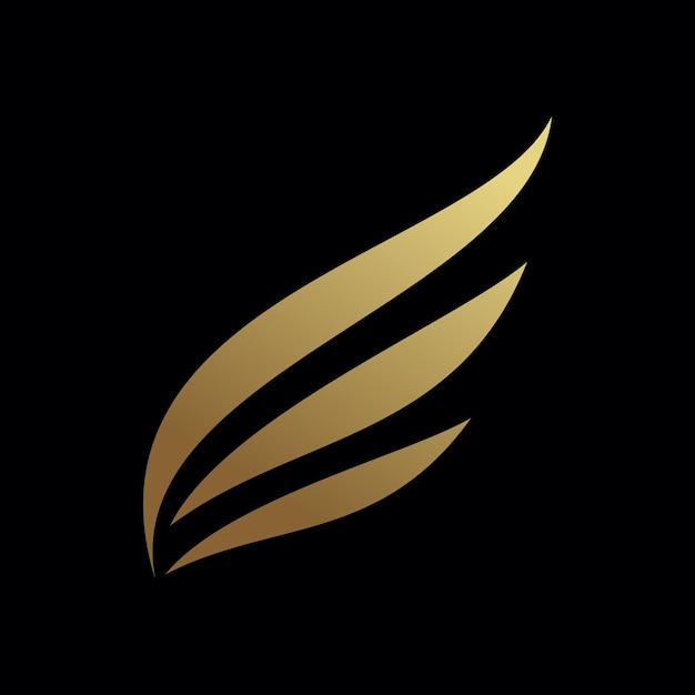 Diseño de plantilla de logotipo de símbolo de alas con concepto de elemento creativo