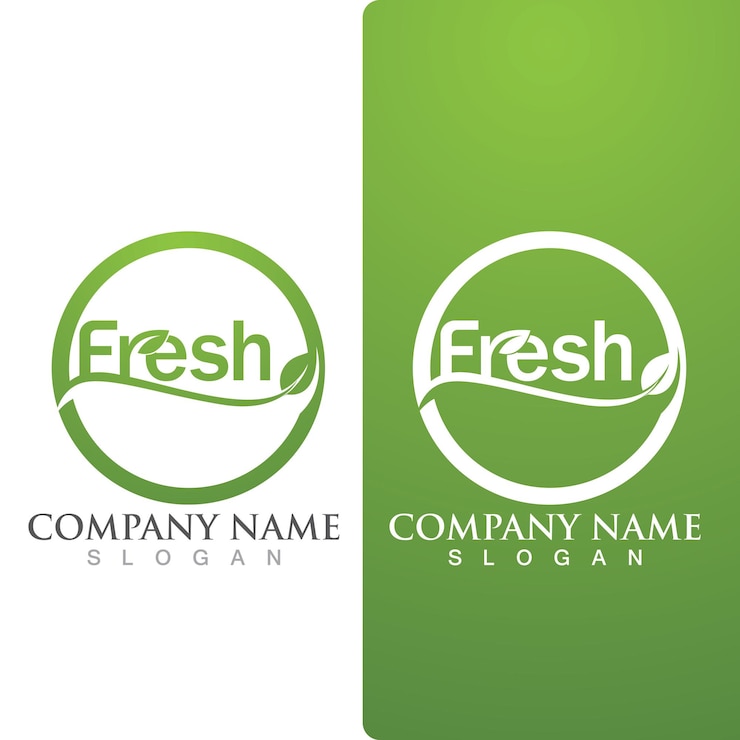 Vector diseño de plantilla de logotipo y símbolo fresco
