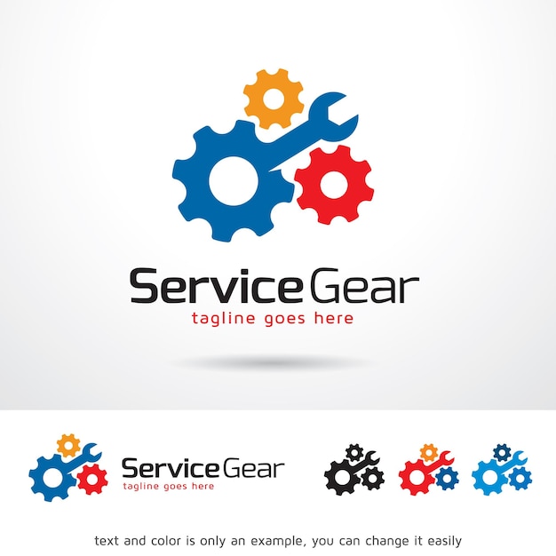 diseño de plantilla de logotipo de tecnología de servicio