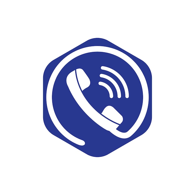 Diseño de plantilla de logotipo de teléfono