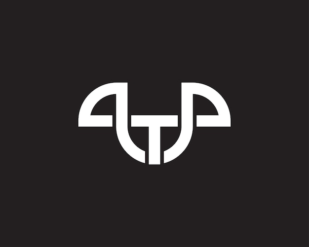 Diseño de plantilla de logotipo del vector de letras uttu