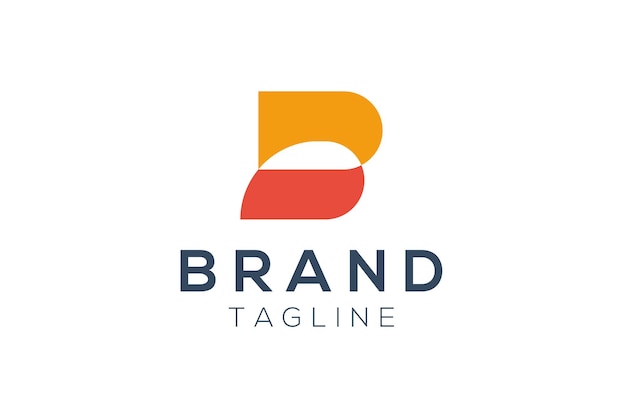 Diseño de la plantilla del logotipo vectorial de la letra b