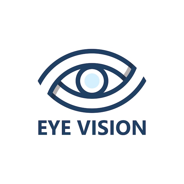 Diseño de plantilla de logotipo de visión ocular
