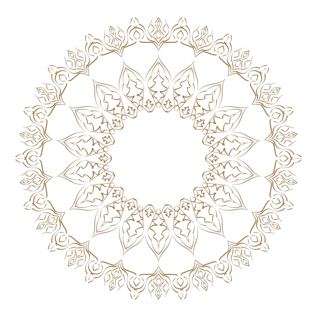 Diseño de la plantilla de mandala 2