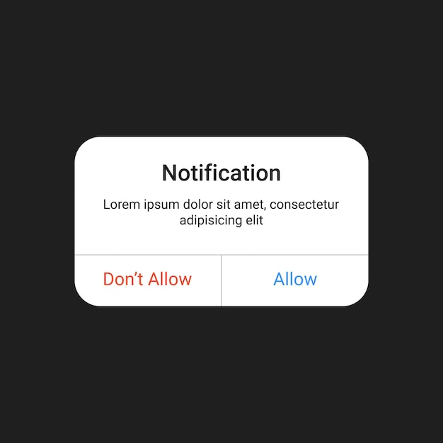 Diseño de plantilla de maqueta de interfaz de notificación de pantalla de teléfono inteligente con fondo transparente