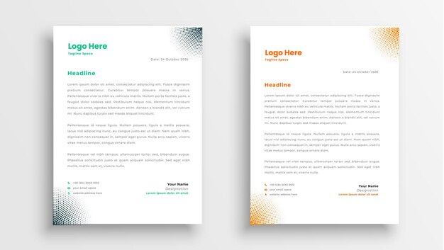 Vector diseño de plantilla de membrete creativo profesional para su negocio vector gratuito