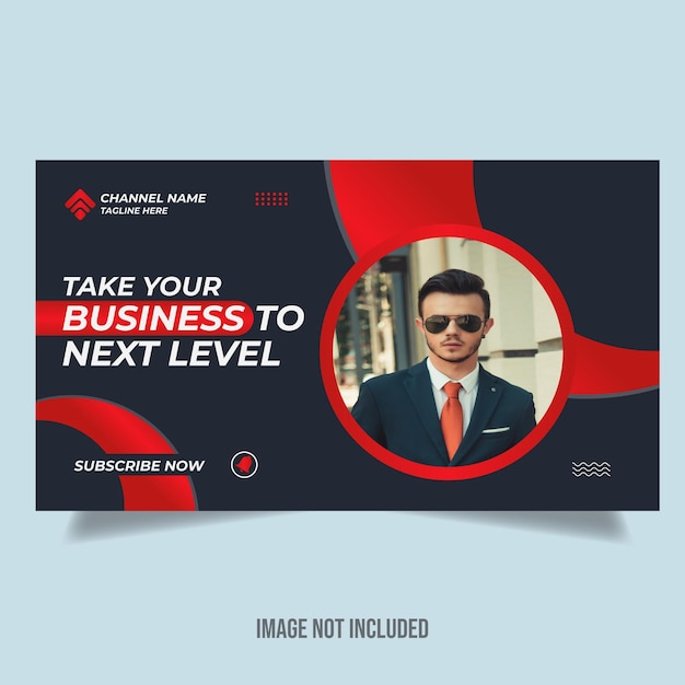 Diseño de plantilla de miniatura de youtube editable para videos de youtube banner web banner de video y portada